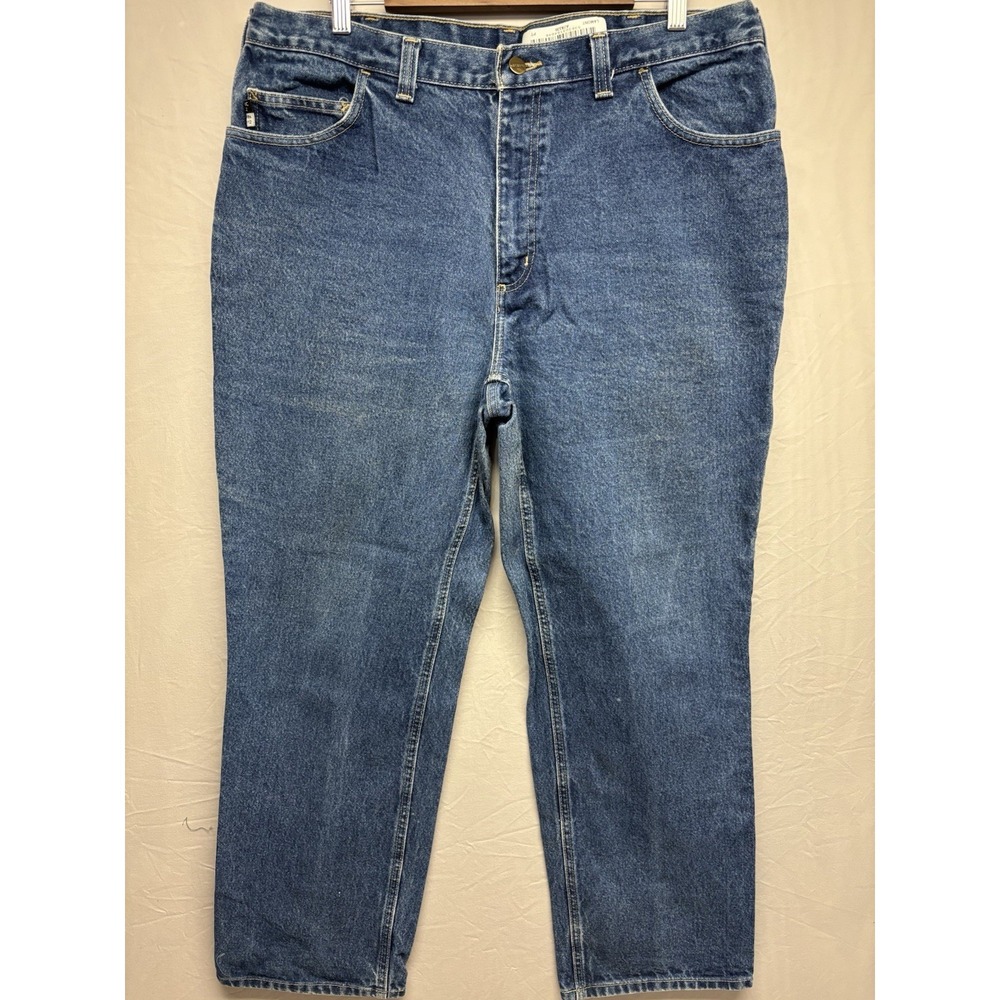 Carhartt FR Jeans Men's 38x30 Blue Denim Flame Resistant Workwear CAT 2 NFPA FR